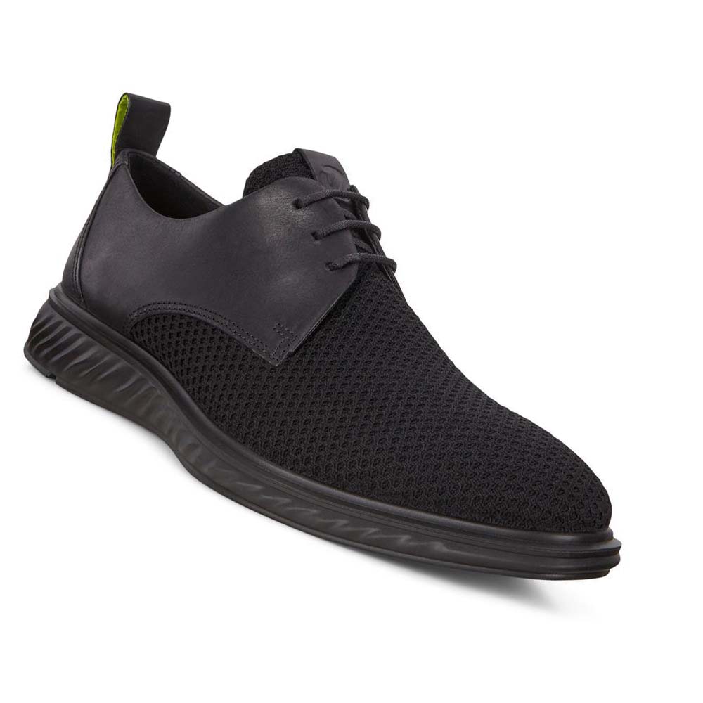 Men's Ecco St. 1 Hybrid Lite Casual Shoes Black | Canada 490JPQ